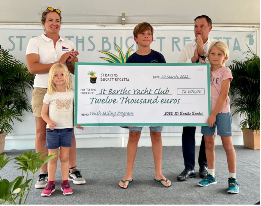 Check presented the the official 2022 Bucket charity.