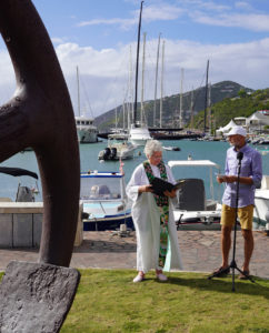 Blessing the 2022 St. Barths Bucket Regatta fleet.