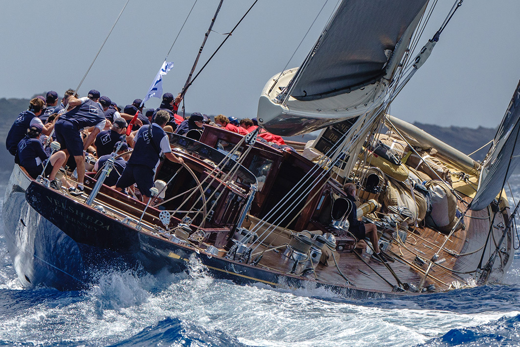 Racing yachts at 2022 Bucket Regatta.