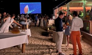 Photograph of a party at the 2023 St Barths Bucket Regatta.