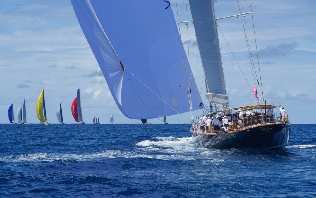 Photo of racing at the 2025 Bucket Regatta by Martin Baum.