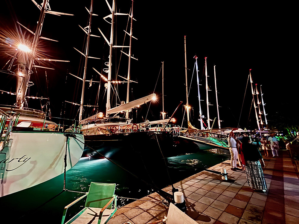 Bucket-dock-shot-3-15-2025 Evening photo of the 2025 Bucket Bash.