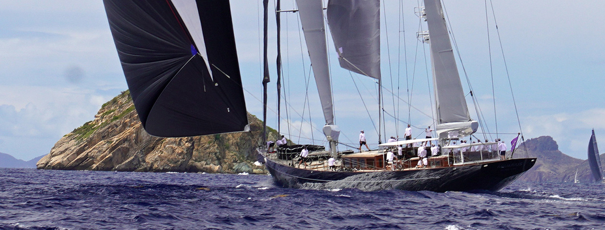 Photograph of yachts racing at the 2026 St Barths Bucket.